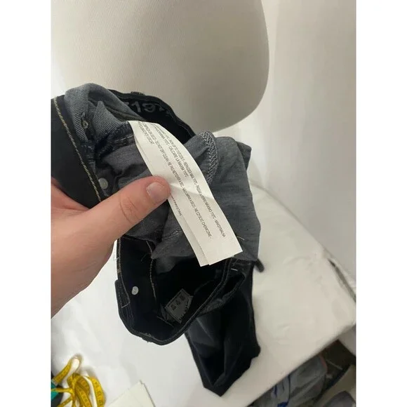 Zara Z1975 Zara Z1975 Women’s Straight Leg Black Twill Denim Five Pocket size 10 - Picture 10 of 10